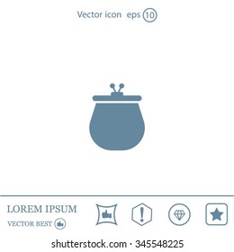 Vector illustration of a money purse