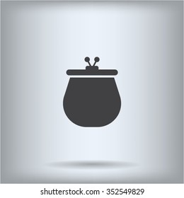 Vector illustration of a money purse