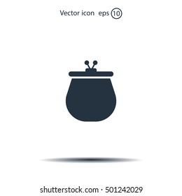 Vector illustration of a money purse