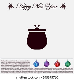 Vector illustration of a money purse