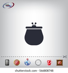 Vector illustration of a money purse