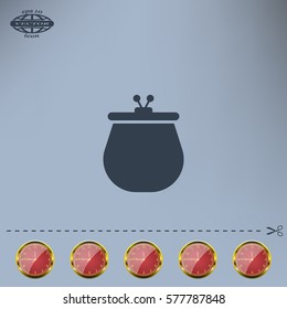 Vector illustration of a money purse