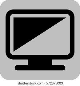 Vector Illustration of Monitor Icon
