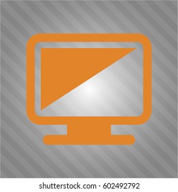 Vector illustration of Monitor vector icon
