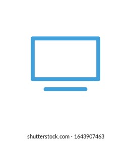 Vector illustration, monitor icon. Line design template