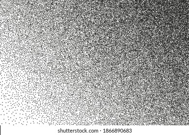 Vector illustration: monochrome, dots, gradient, stipple. The background is diagonal.