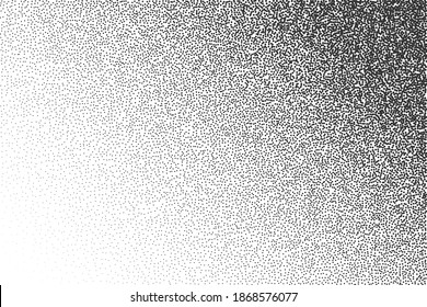 Vector illustration: monochrome, dots, gradient, stipple. The background is diagonal.