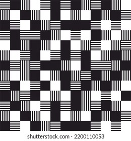 Die Vektorgrafik ist einfarbig geometrisch. Das Muster ist modern.