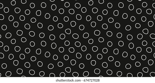 Vector illustration of monochrome ornament seamless pattern. Hand drawing