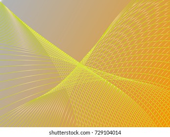Vector illustration in monochrome tones of abstract intersecting lines. Drawing can be used for background design, posters, paintings, textiles, web design.