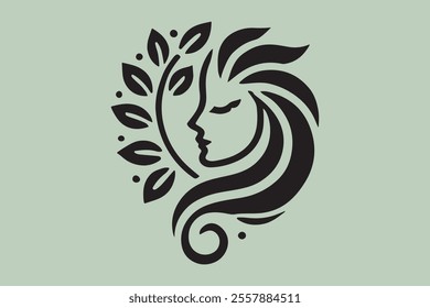 Vector Illustration of Monogram Beauty logo.