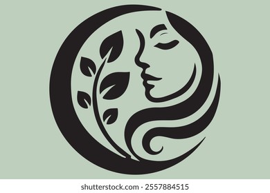 Vector Illustration of Monogram Beauty logo.