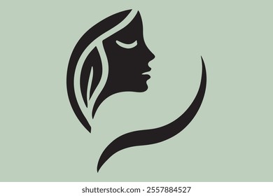 Vector Illustration of Monogram Beauty logo.