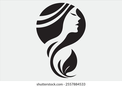 Vector Illustration of Monogram Beauty logo.