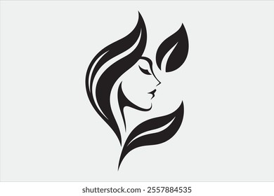 Vector Illustration of Monogram Beauty logo.