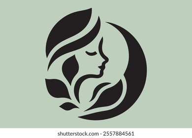 Vector Illustration of Monogram Beauty logo.