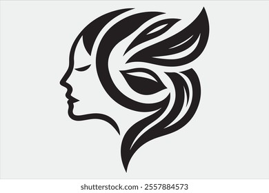 Vector Illustration of Monogram Beauty logo.