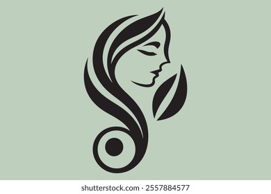 Vector Illustration of Monogram Beauty logo.