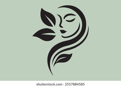 Vector Illustration of Monogram Beauty logo.