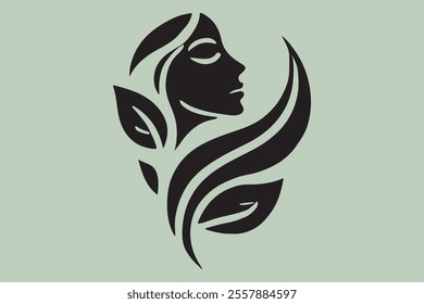 Vector Illustration of Monogram Beauty logo.