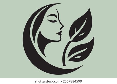 Vector Illustration of Monogram Beauty logo.