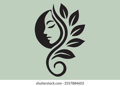 Vector Illustration of Monogram Beauty logo.