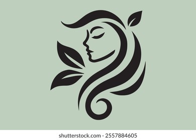 Vector Illustration of Monogram Beauty logo.