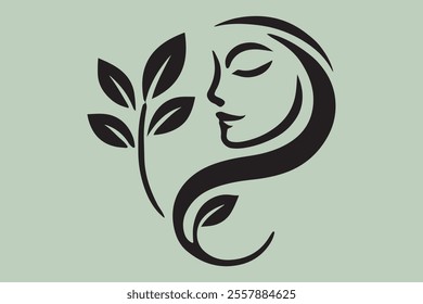 Vector Illustration of Monogram Beauty logo.