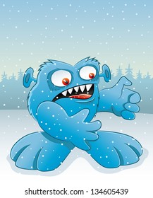 Vector illustration. Monster.