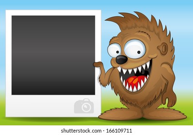 Vector illustration. Monster.