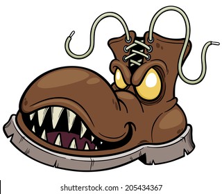 Vector illustration of Monster Boots