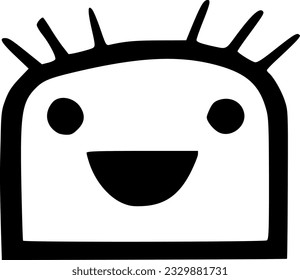 ilustración vectorial de la caricatura de monstruo