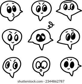 vector illustration of monster cartoon