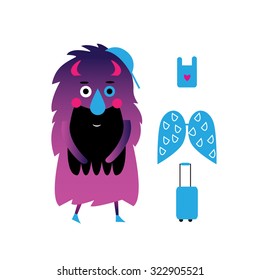 Vector illustration of monster character