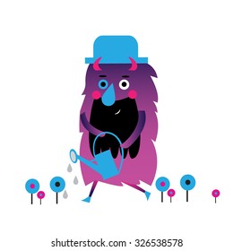 Vector illustration of monster character