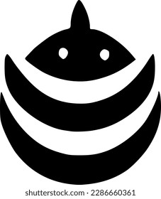 vector illustration of monster icon