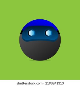 vector illustration of a monster with a round shape, great for logos, mascots, symbols, etc.