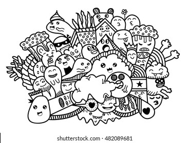 112,359 Monster doodles Images, Stock Photos & Vectors | Shutterstock