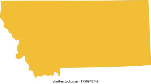 vector illustration of Montana map