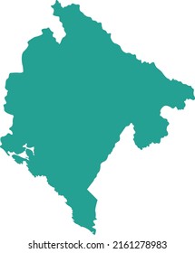 Vektorgrafik von Montenegro