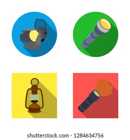 Vector illustration of moon and holiday logo. Collection of moon and ramadan vector icon for stock.
