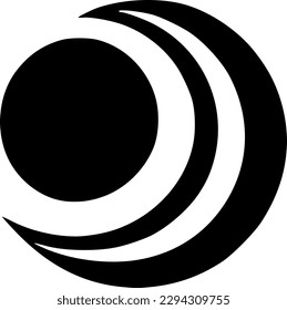 Vektorgrafik des Mondbildes