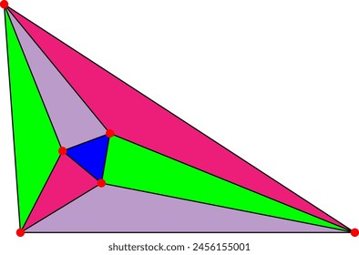 Vector illustration of Morley's trisector theorem