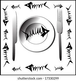 vector illustration of morning meal