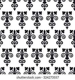 Vector Illustration of Moroccan tiles Seamless Pattern for Design, Website, Background, Banner. Element for Wallpaper or Textile. Middle Ages Ornament Texture Template