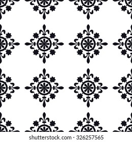 Vector Illustration of Moroccan tiles Seamless Pattern for Design, Website, Background, Banner. Element for Wallpaper or Textile. Middle Ages Ornament Texture Template