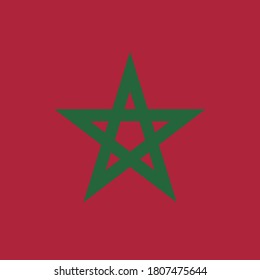 vector illustration of Morocco flag