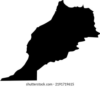Vector Illustration of Morocco map