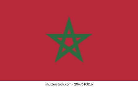 Vector Illustration of Morocco National Flag