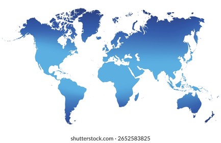 vector illustration of mosaic texture blue colored map